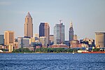 Cleveland skyline from Lakewood Park, June 2024